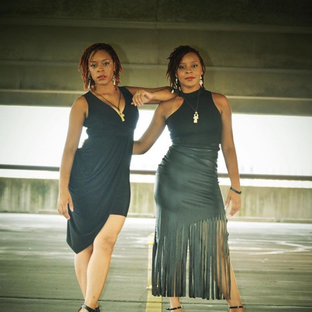 Leather fringe black skirt